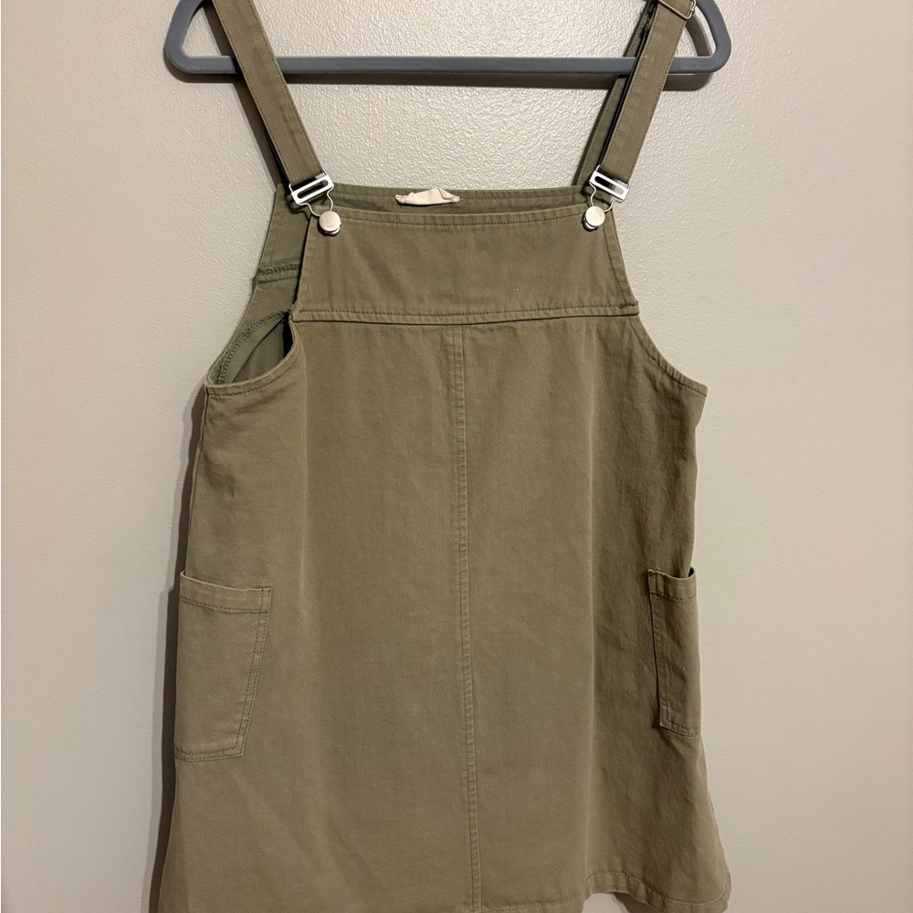 Altar'd State Green Denim Mini Dress
